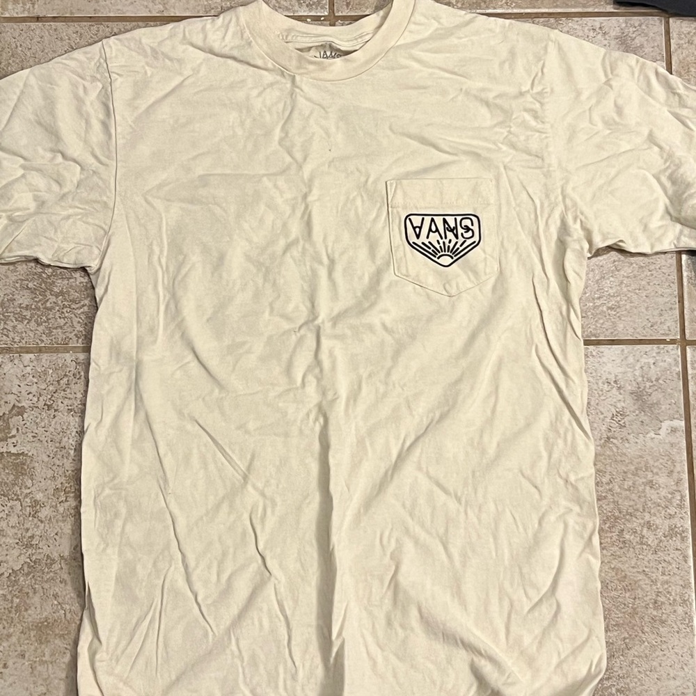 Vans Cream Short Sleeve Tee